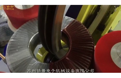 Double wire parallel winding ring coil winding machine